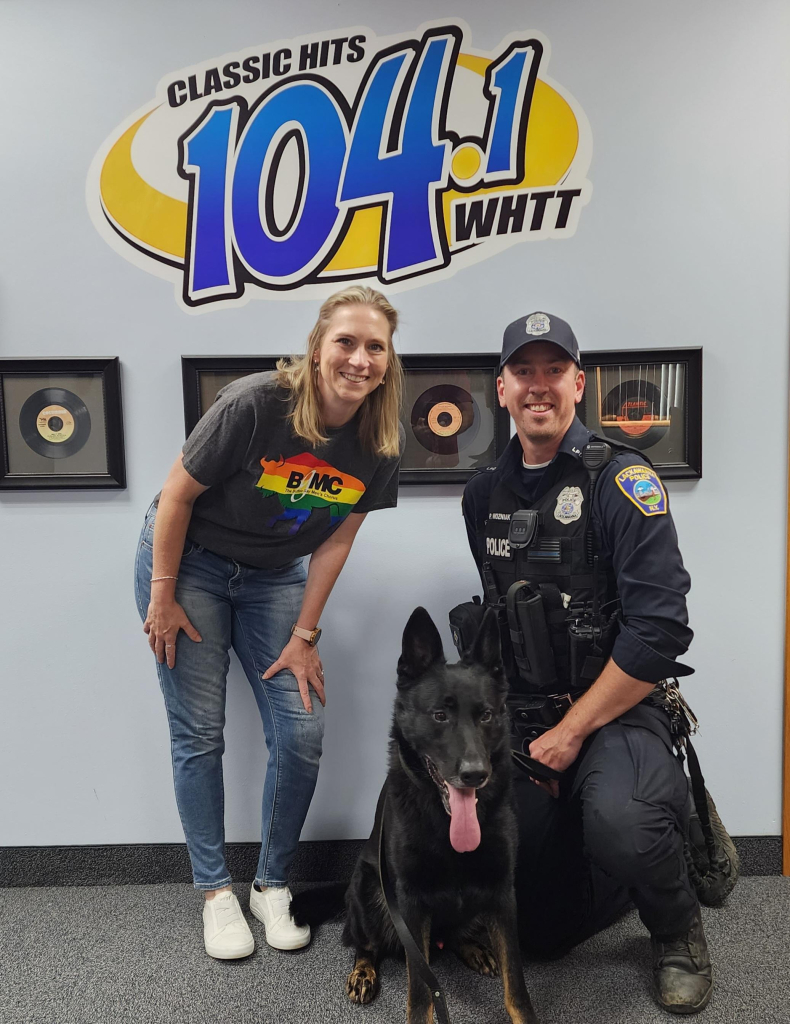 Laura Daniels, K-9 Rheagar & Officer Patrick Wozniak